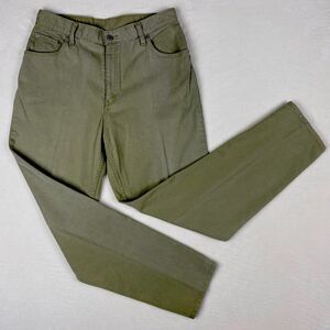 Women's Olive Green Straight-Leg Jeans